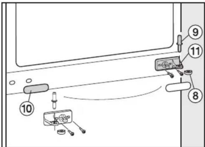 MIELE KFN 12823 SD-1 - Het veranderen van de draairichting van de deuren - 1