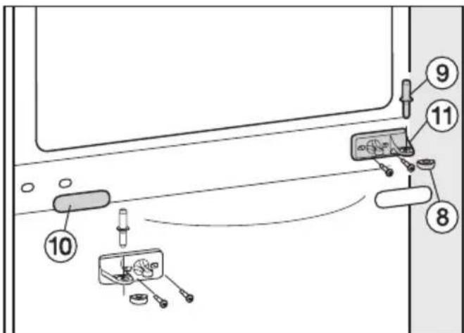 MIELE KFN 12823 SD-1 - Het veranderen van de draairichting van de deuren - 1