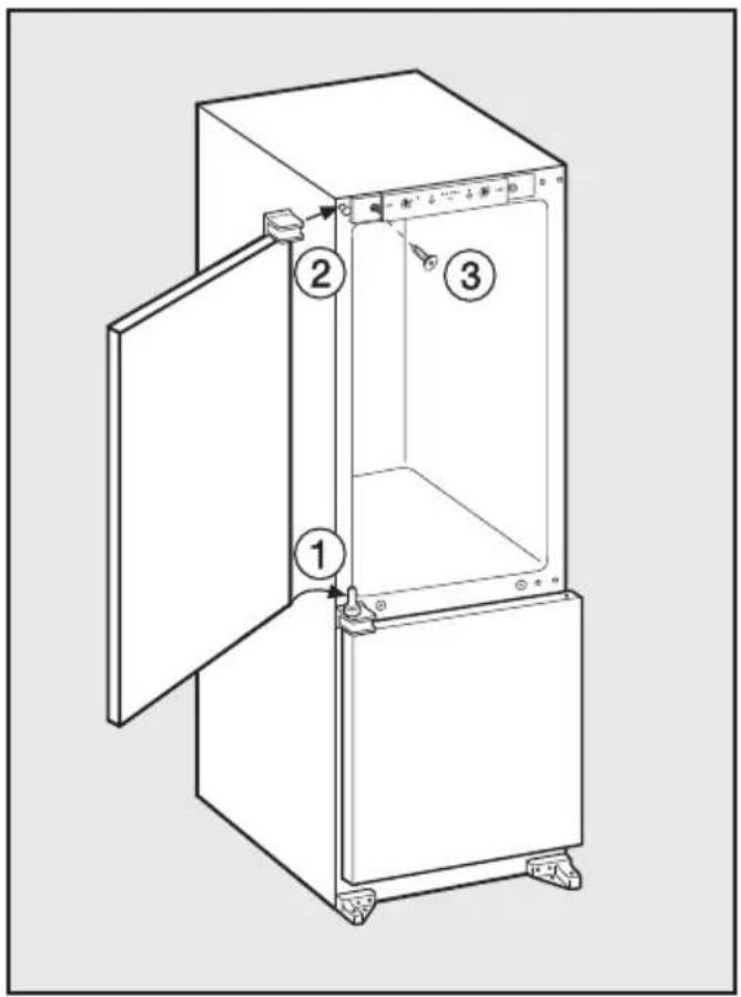 MIELE KF 889 I DNE 1 - Het veranderen van de draairichting van de deur - 2