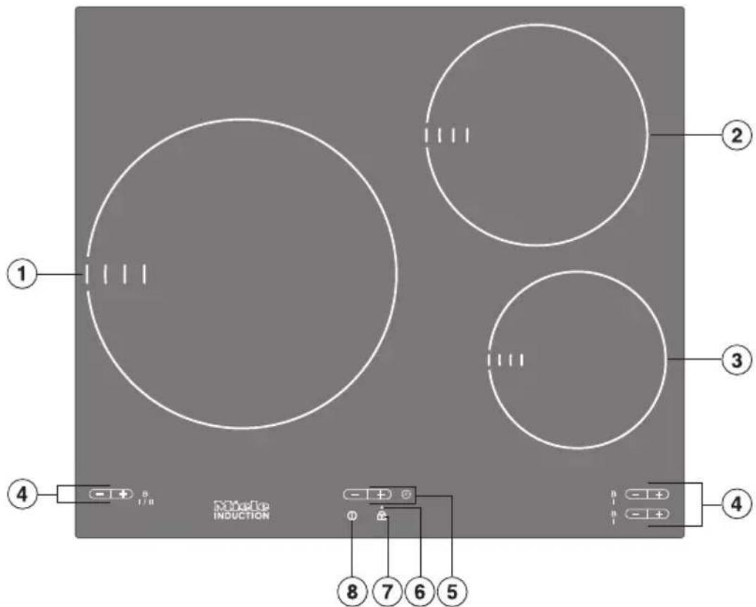 ① ② ③ ④ ⑤ ⑥ ⑦ ⑧ Nucle INDUCTION