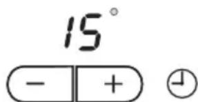 15° - + ⏱