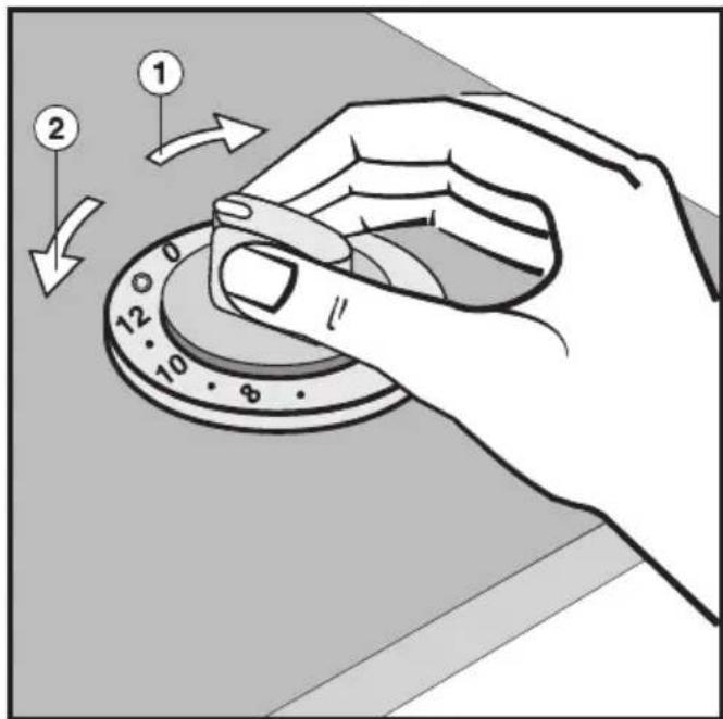 MIELE KM 400 - Vario-kookzone/braadzone bedienen: - 1