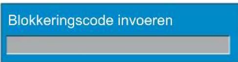 Blokkeringscode invoeren