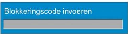 Blokkeringscode invoeren