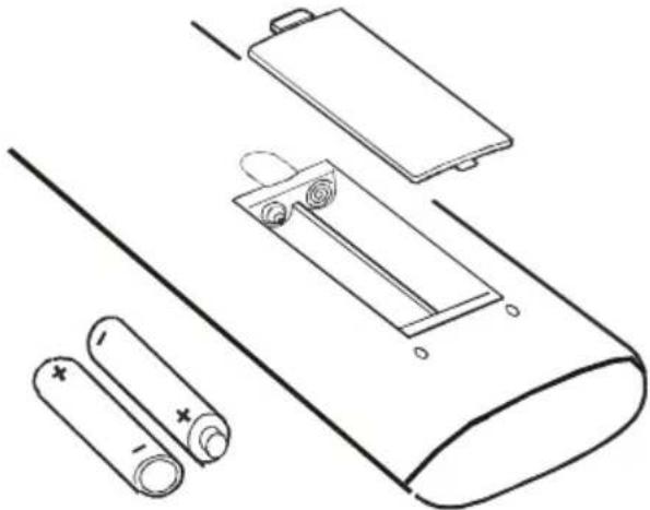 AEG-ELECTROLUX BTV 9900 M - Batterijen Invoeren In De Afstandsbediening - 1