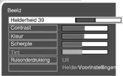 Beeld Helderheid 39 Contrast Kleur Scherpte Tint Ruisonderdrukking Uit HelderVoorinstellingen