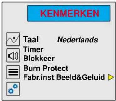 KENMERKEN Taal Nederlands Timer Blokkeer Burn Protect Fabr.inst.Beeld&Geluid