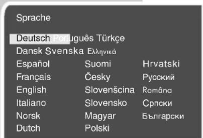 Sprache Deutsch Heluguês Türççe Dansk Svenska Eλληνικά Español Suomi Hrvatski Français Česky Русский English Slovenščina Româna Italiano Slovensko Српски Norsk Magyar Български Dutch Polski