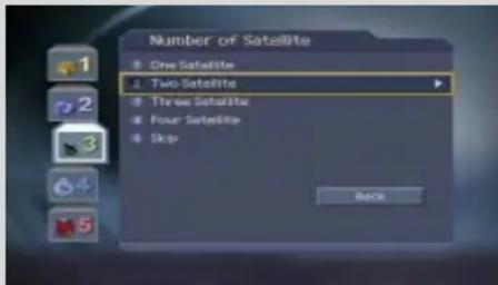 Number of Satellite One Satellite Two Satellite Three Satellite Four Satellite Skip Back