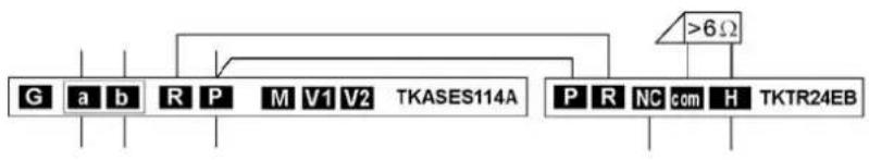 JUNG TK ASV ES 128 - Voorbeeld schakelschema (6-draadsbedrijf) - 3