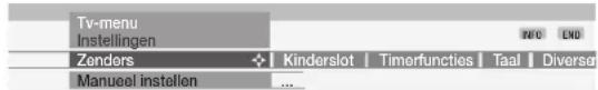 Tv-menu Instellingen Zenders Kinderslot | Timerfuncties | Taal | Diverser Manuel instellen ...
