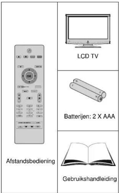 Afstandsbediening LCD TV Batterijen: 2 X AAA Gebruikshandleiding
