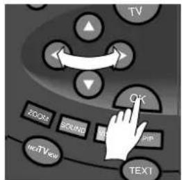 TV OK ZOOM SCN SNP Text TV View TEXT