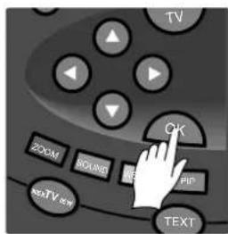 TV OK ZOOM SOUND BIP noTV 60 TEXT