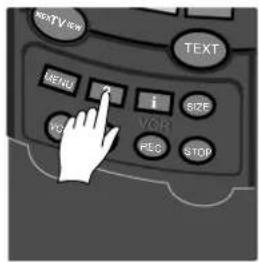 NEXT VIEW TEXT MENU i SIZE VOB REG STOP