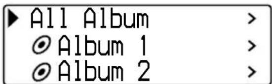 ▶ All Album ○ Album 1 ○ Album 2