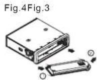TAMASHI XTD 168 USB - VERWIJDEREN VAN HET VOORPANEEL - 4