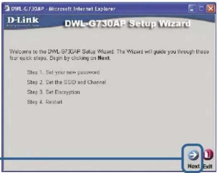 D-LINK DWL-G730AP QIG - AP-modus - de installatiewizard (vervolg) - 1