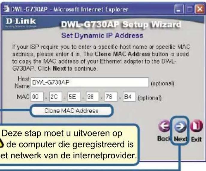 D-LINK DWL-G730AP QIG - Klik op Next (Volgende) - 2