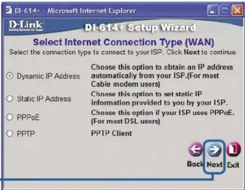 D-LINK DI-614+ QIG - Klik op Next - 1