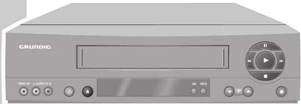 GRUNDIG VIDEO IN L AUDIO IN R OK INFO P