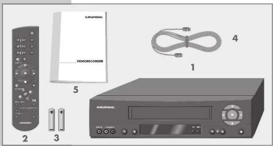 GRUNDIG VIDEO RECORDER 1 2 3 4 5