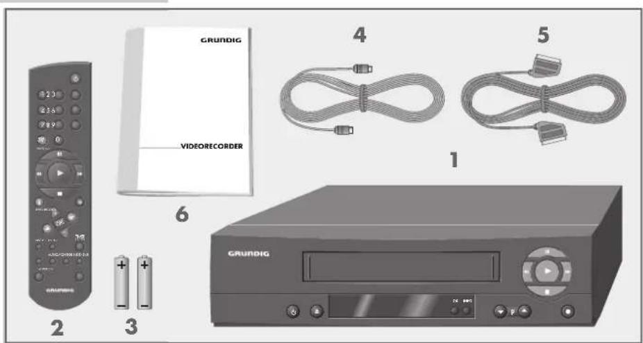 GRUNDIG VIDEO RECORDER 1 2 3 4 5 GRUNDIG