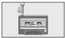 GRUNDIG RRCD 1200 - Op cassette opnemen Wisbeveiliging van de cassette - 1