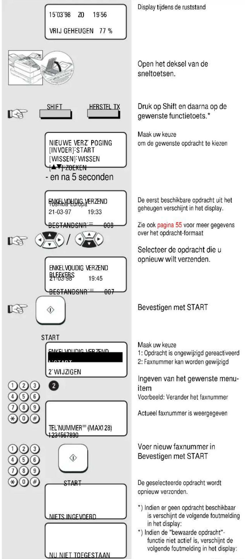 TOSHIBA TF631 - Opnieuw zenden (i.g.v. 'herstellen' aangezet) - 1