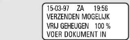 15-03-97 ZA 19:56 VERZENDEN MOGELIJK VRIJ GEHEUGEN 100 % VOER DOKUMENT IN
