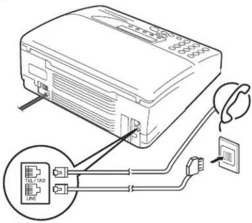TOSHIBA TF471 - Aansluiting van een externe telefoon - 3