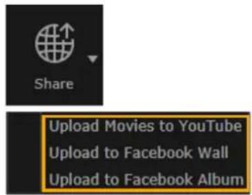 CANON ImageBrowser EX - Beelden of films uploaden naar websites voor delen - 1