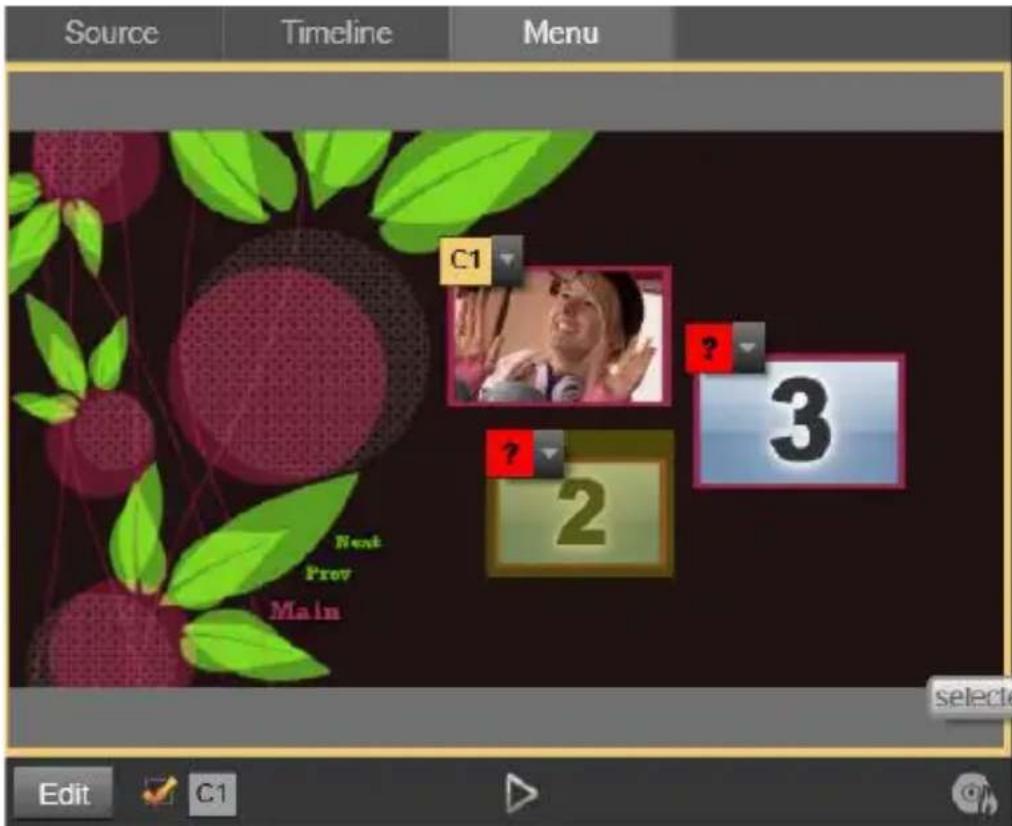 PINNACLE Studio 20 - Voorbeelden bekijken van schijfmenu's - 2