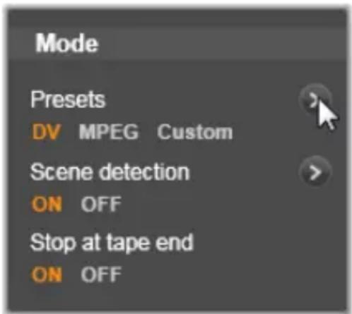 PINNACLE Studio 20 Plus - DV/HDV-importopties - 1
