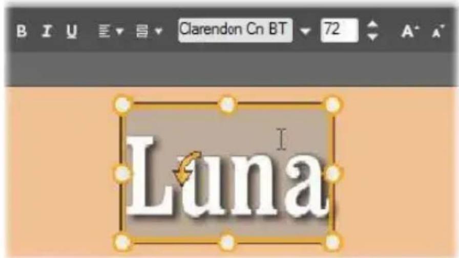 B I U Clarendon Cn BT 72 A* X* Luna