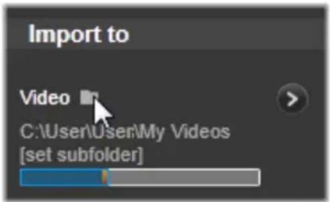 PINNACLE Studio 20 Plus - Een importmap selecteren - 1