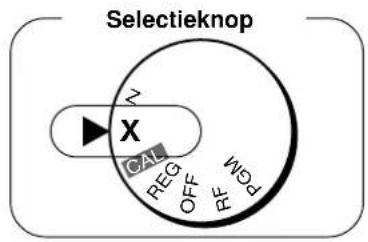 Selectieknop X REG OFF PMN