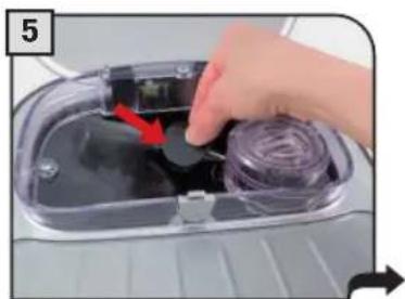PHILIPS Saeco Primea Ring Plus - MAAK HET KOFFIEBONENRESERVOIR LEEG. - 6