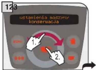 ustawienia maszyny konserwacja 1. 2.