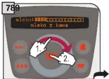 789 mleko: 00000000000 mleko z kawa 1. 2.
