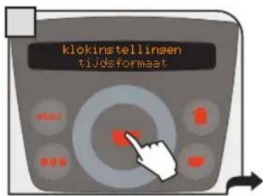 klokinstellinsen tijdsformaat
