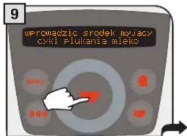 WPROWADZIC srodek myjacy cyki plukania mleko