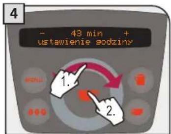 - 43 min + ustawienie sodziny 1. 2.