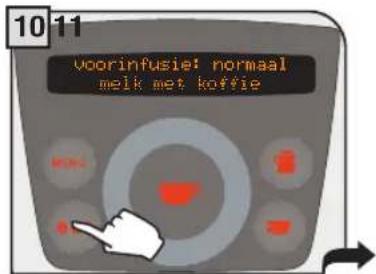 10 11 Voorinfusie: normal melk met koffie