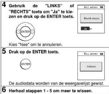 SHARP HR-MB3S - ■Wissen van audiodata van weergavelijsten - 2