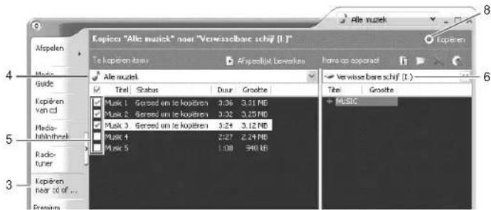Kopieren "Alle music" naar "Verwisselbare schijf (I)" Alo muzek Alo muzek Alo muzek Alo muzek Vermisse bare schijf (I) Trel Status Duur Grochte Music 1 Gered on le kouëren 3:36 3.31 MB Music 2 Gered on le kouëren 3:32 3.25 MB Music 3 Gered on le kouëren 3:24 3.12 MB Music 4 2:27 2.24 MB Music 5 1:00 940 MB + MUSIC