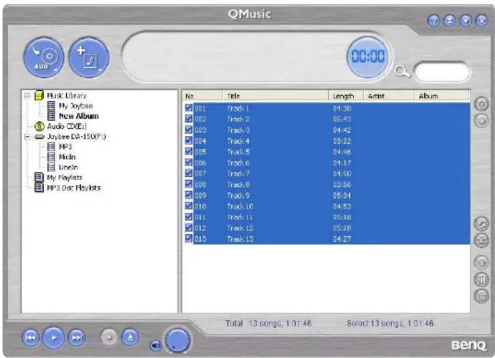 QMusic Music Library My Joybee New Album Audio CD(E:) Joybee DA-150(F:) MP3 McIn Uncin My Playlists HP3 Disc Playlists No Title Length Artist Album 001 Trock 1 04:30 002 Trock 2 05:49 003 Trock 3 04:42 004 Trock 4 03:22 005 Trock 5 04:46 006 Trock 6 04:17 007 Trock 7 04:50 008 Trock 8 03:56 009 Trock 9 05:34 010 Trock 10 04:53 011 Trock 11 05:18 012 Trock 12 05:28 013 Trock 13 04:27 Total 13 songs, 1.01:46 Select 13 songs, 1.01:46 Benzq