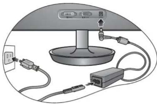 BENQ VW2420 - To Connect the DVI-D Cable - 2