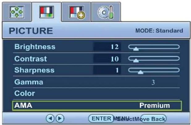BENQ VW2420 - Picture menu - 1