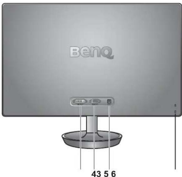BENQ VW2420 - Back view - 1